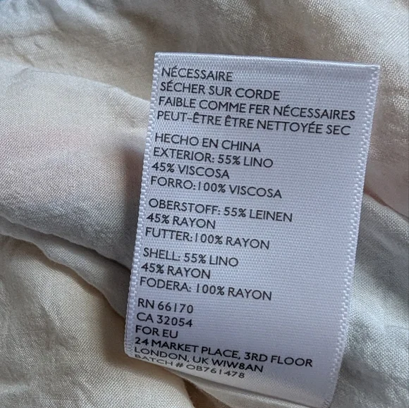 β¨ Urban Outfitters Amber Button-Down Linen Midi Dress - Picture 7 of 9